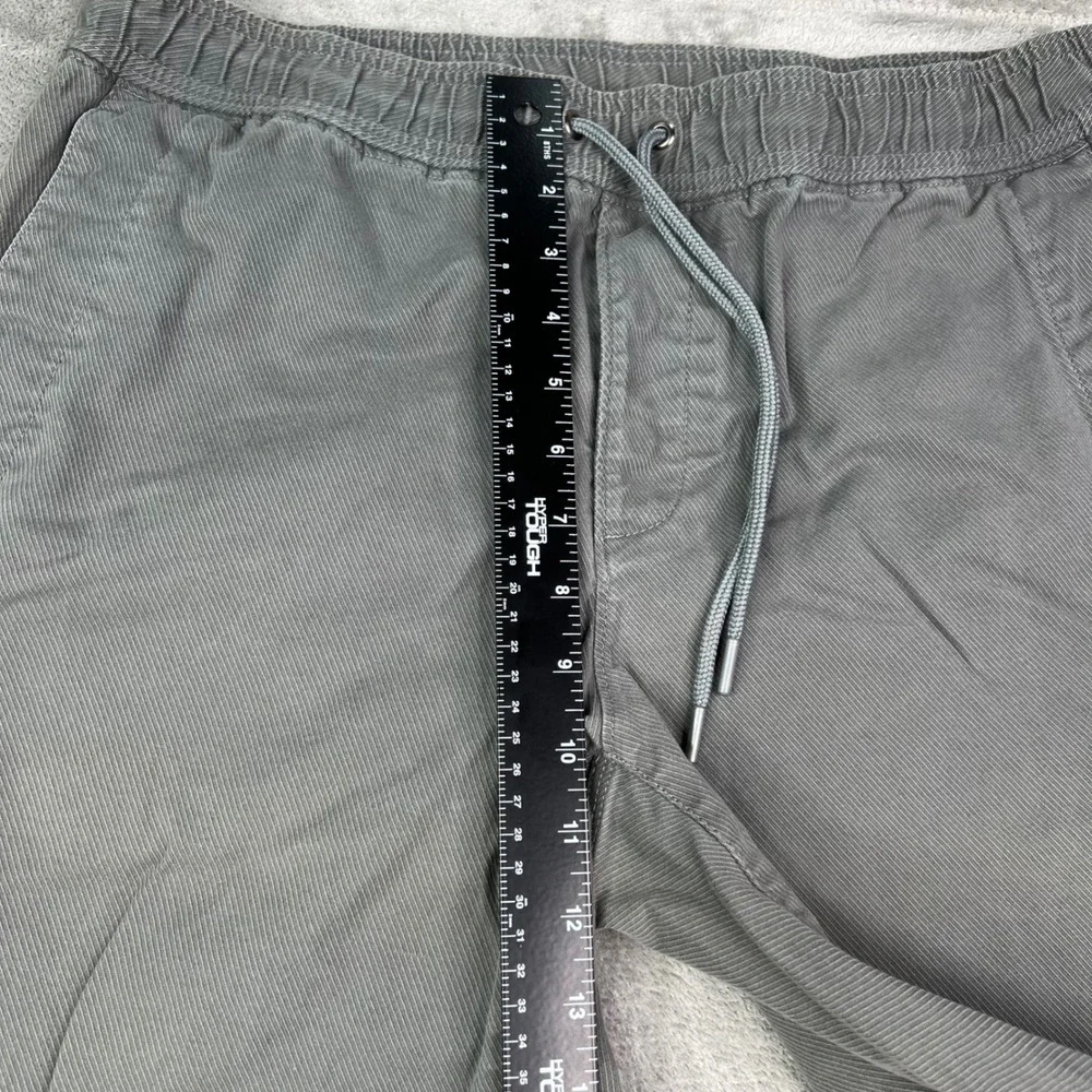 Banana Republic Aiden Fit Joggers Mens 33x32 Fit 33x30 Grey Cotton Twill Cuffed